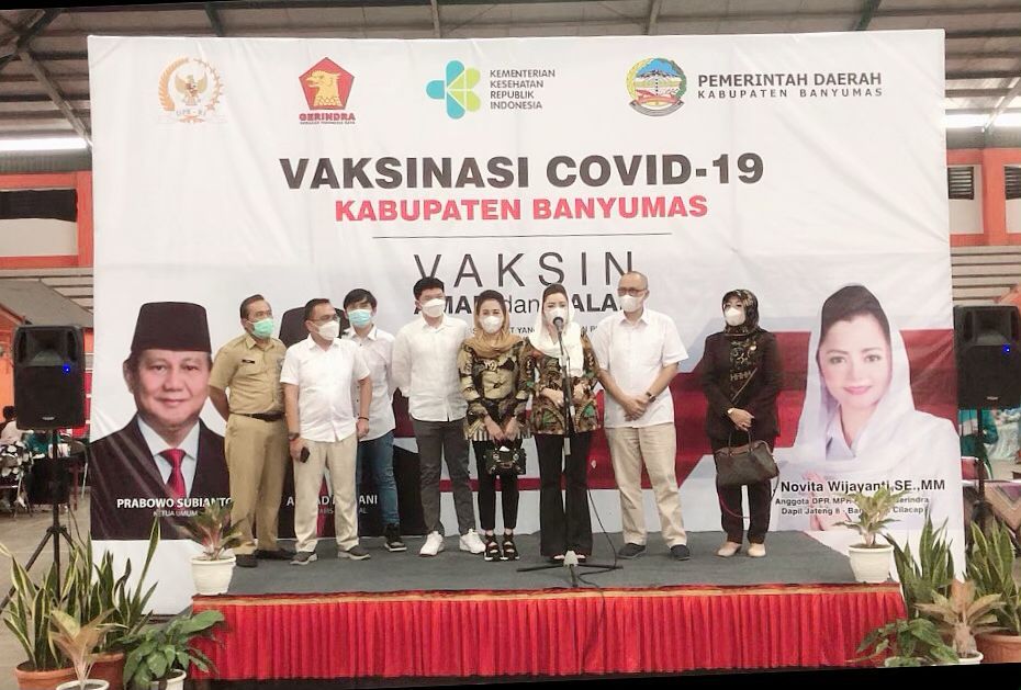 GERINDRA Banyumas Gelar Vaksinasi Massal Di GOR SATRIA Purwokerto