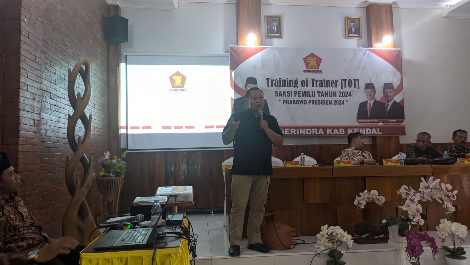 Saksi Pemilu DPC Gerindra Kendal Diminta Jalin Kerja Sama dengan Pengawas TPS