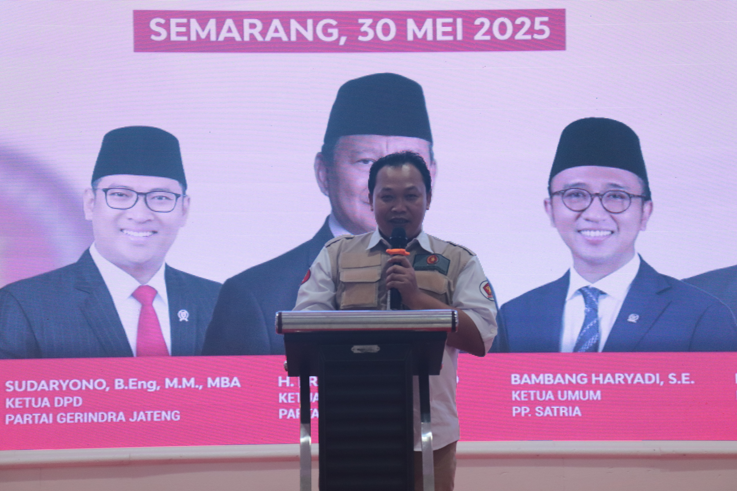 HUT Satria ke-17, Ketua PD Jawa Tengah Dwi Yasmanto: Satria Harus Jalankan Fungsi Kaderisasi Partai