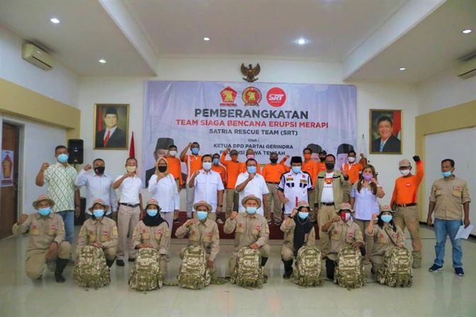 Satria Rescue Team Gerindra Jateng Kirim Relawan Ke Merapi
