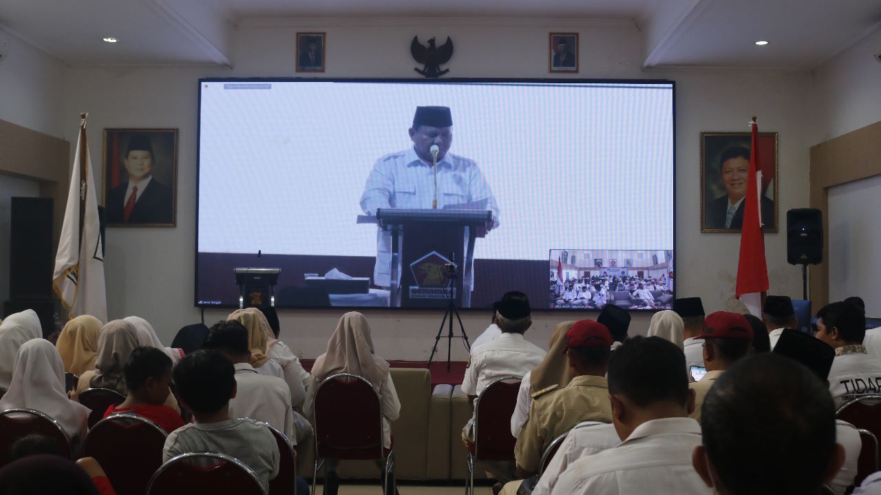 Zoom Meeting bersama DPP Partai Gerindra