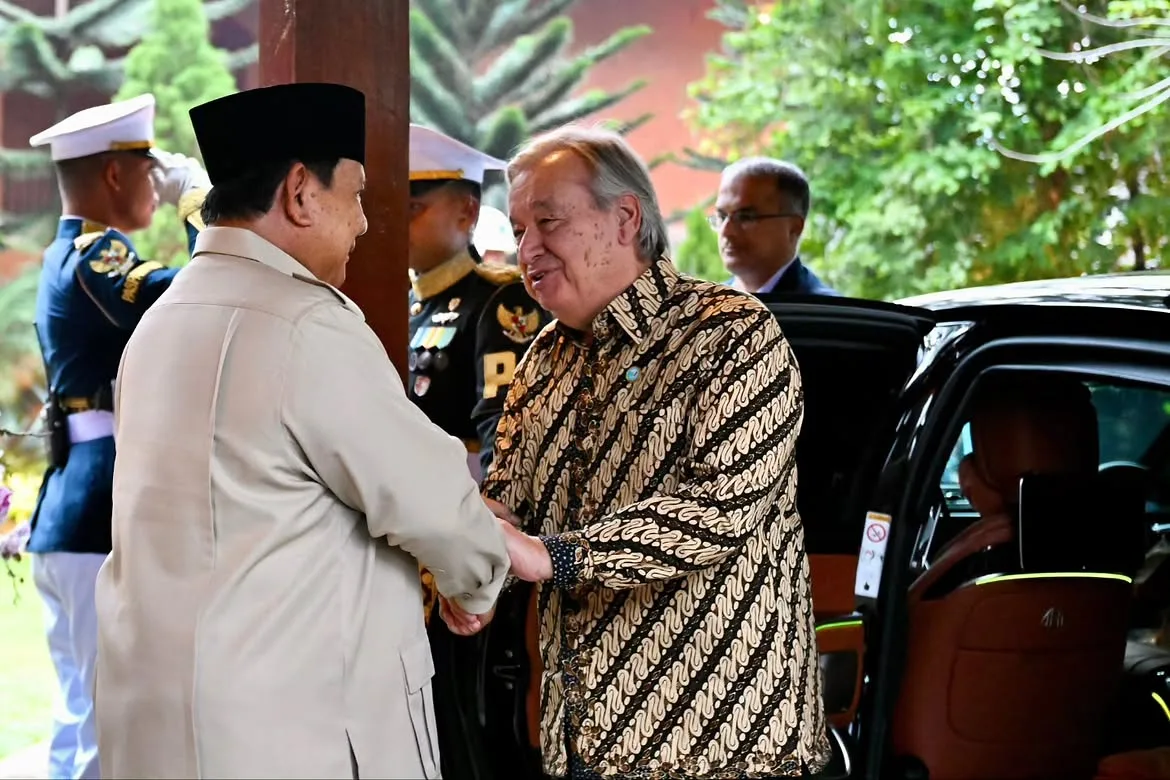 Presiden Prabowo Terima Kunjungan Sekjen PBB António Guterres di Hambalang
